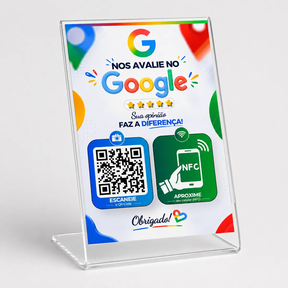 Plaquinha Google Fixo